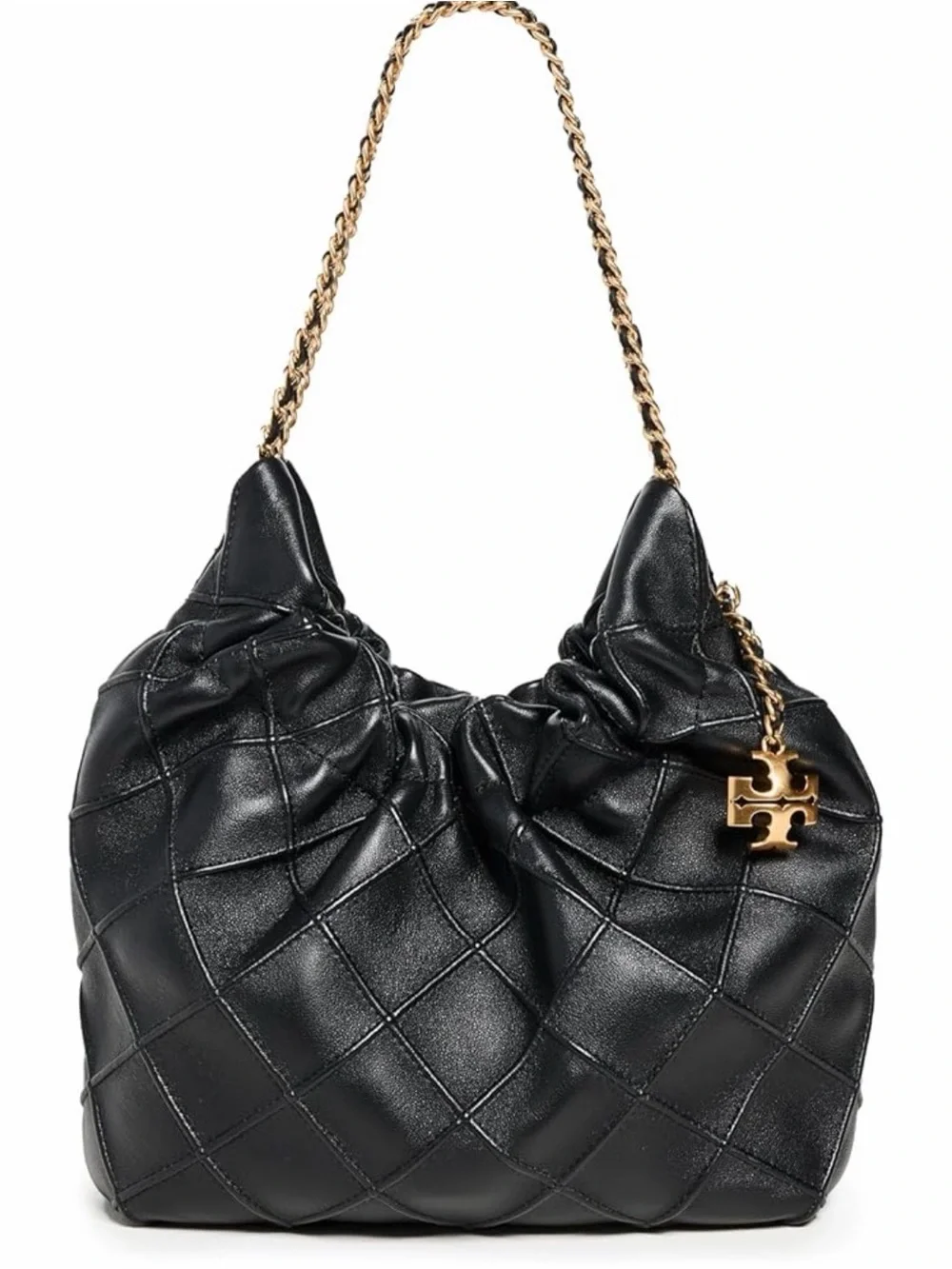 ✨ NWT Tory Burch Mini Fleming Soft Hobo Bag – Black ✨